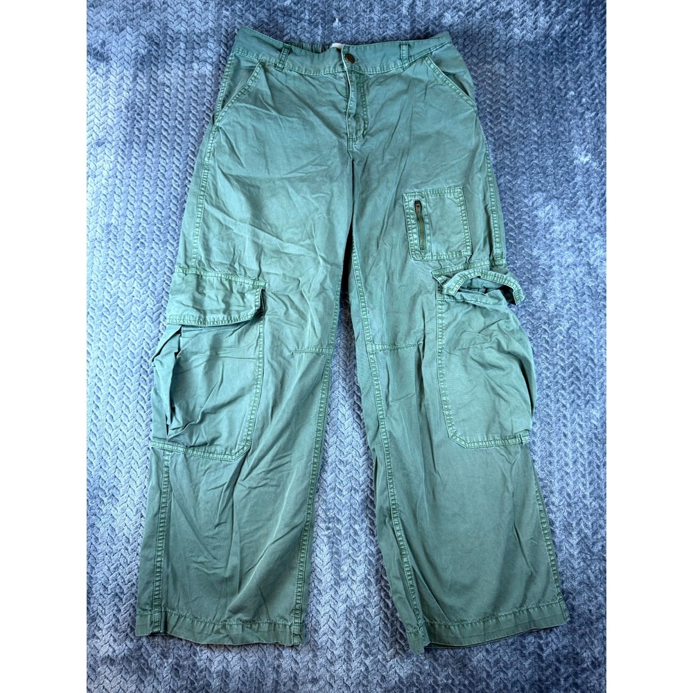 BDG Urban Outfitters Cargo Pants Womens 4 Green Cotton Utility Pockets Workwear